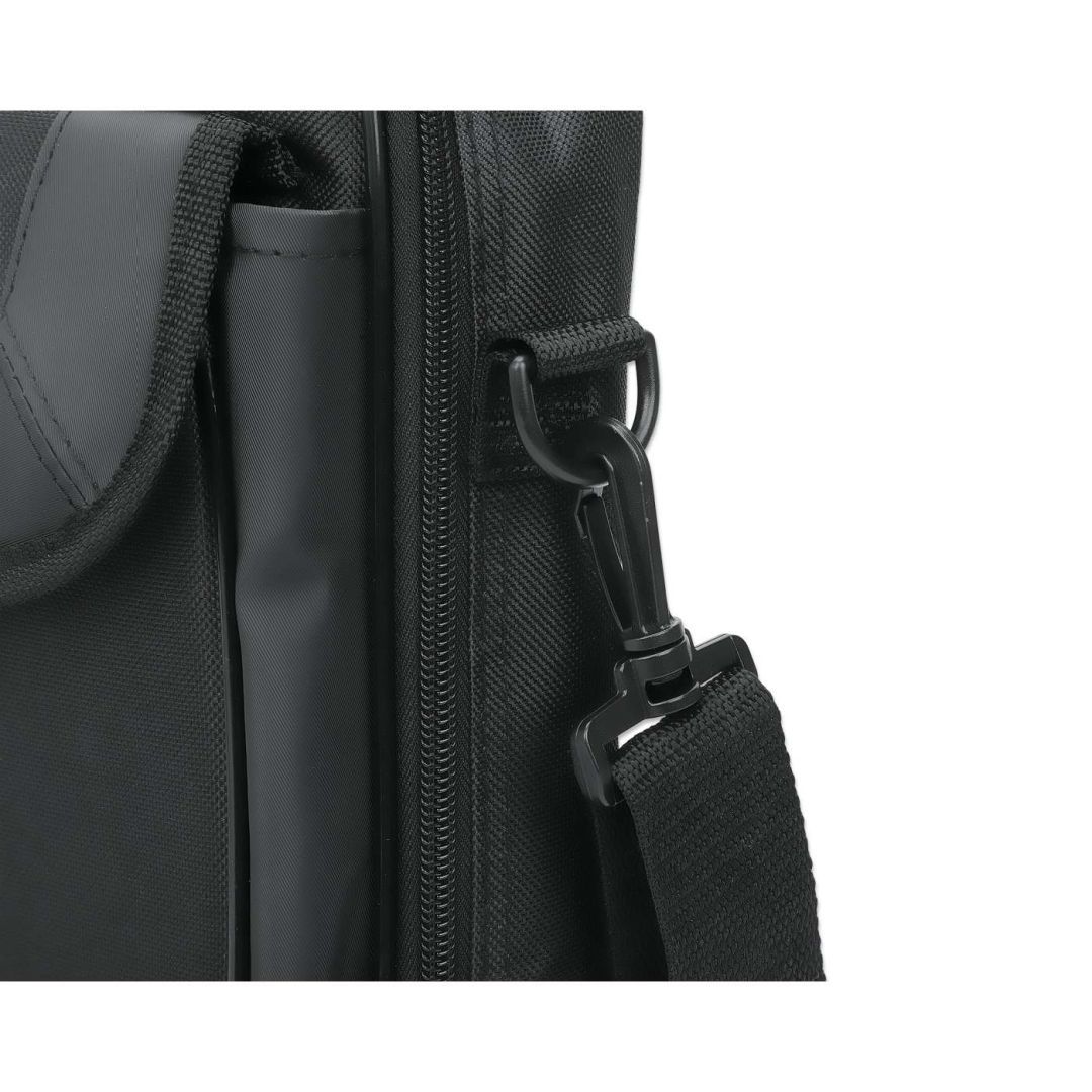 Manhattan Cambridge Clamshell Laptop Bag 17,3" Black