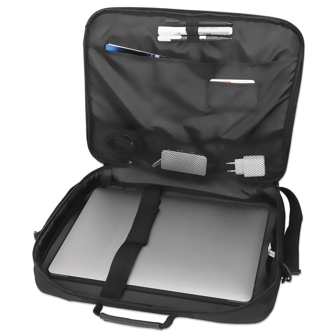 Manhattan Cambridge Clamshell Laptop Bag 17,3" Black