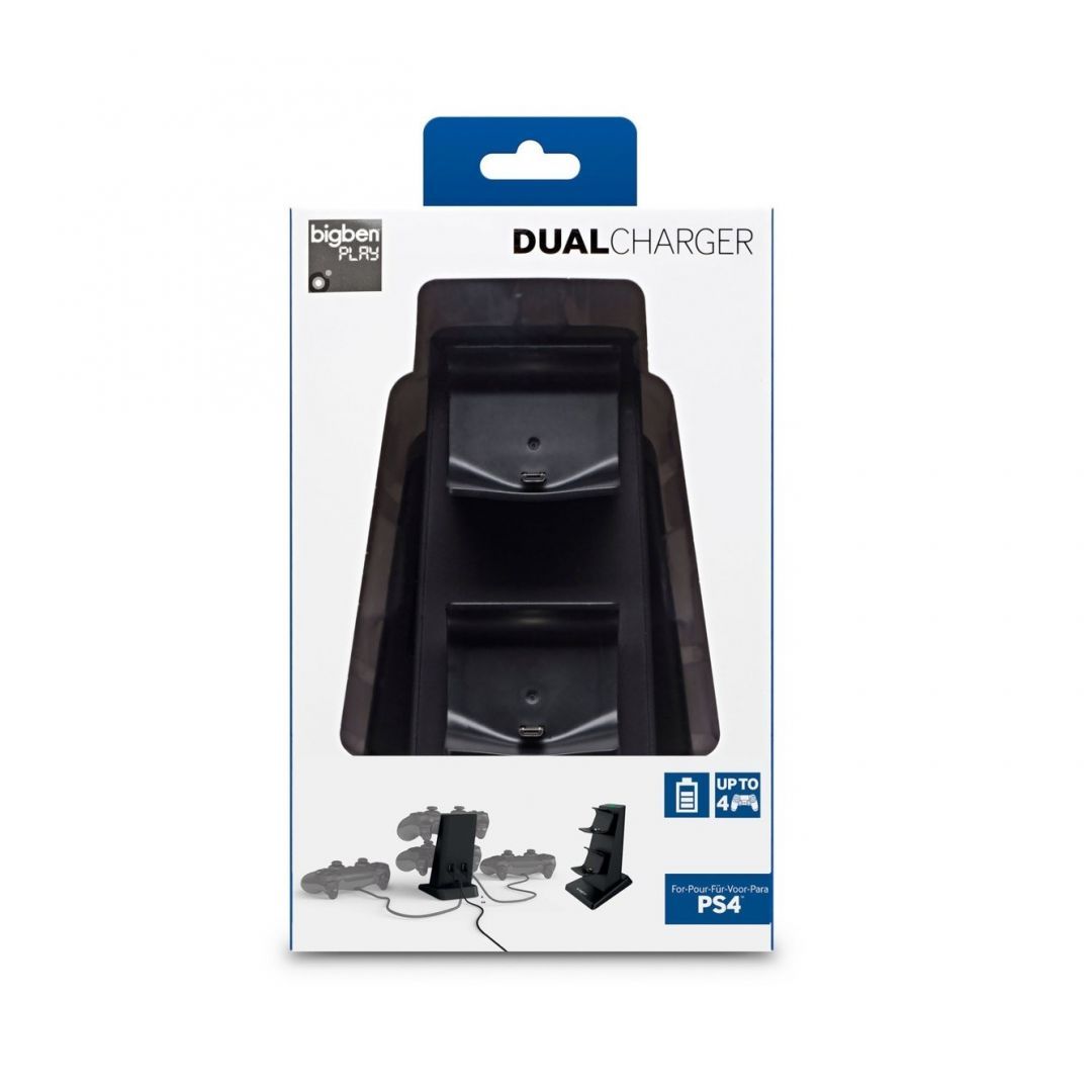 Bigben Interactive PS4 Dual Charger Black