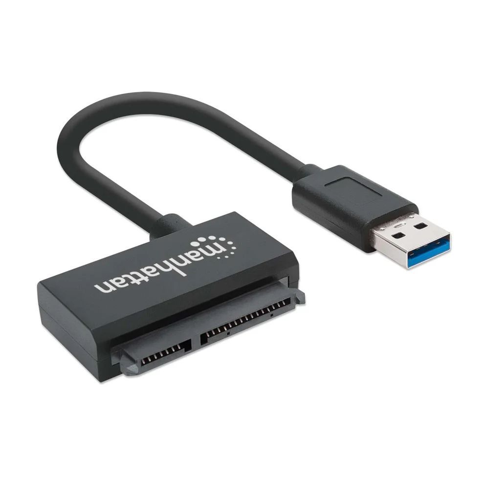 Manhattan SuperSpeed USB 3.0 to SATA Adapter Black