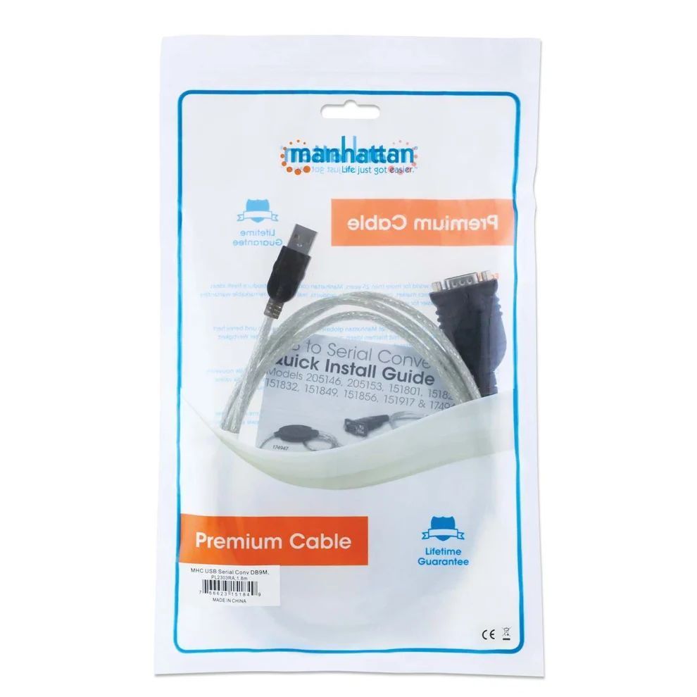 Manhattan USB-A to Serial Converter 1,8m