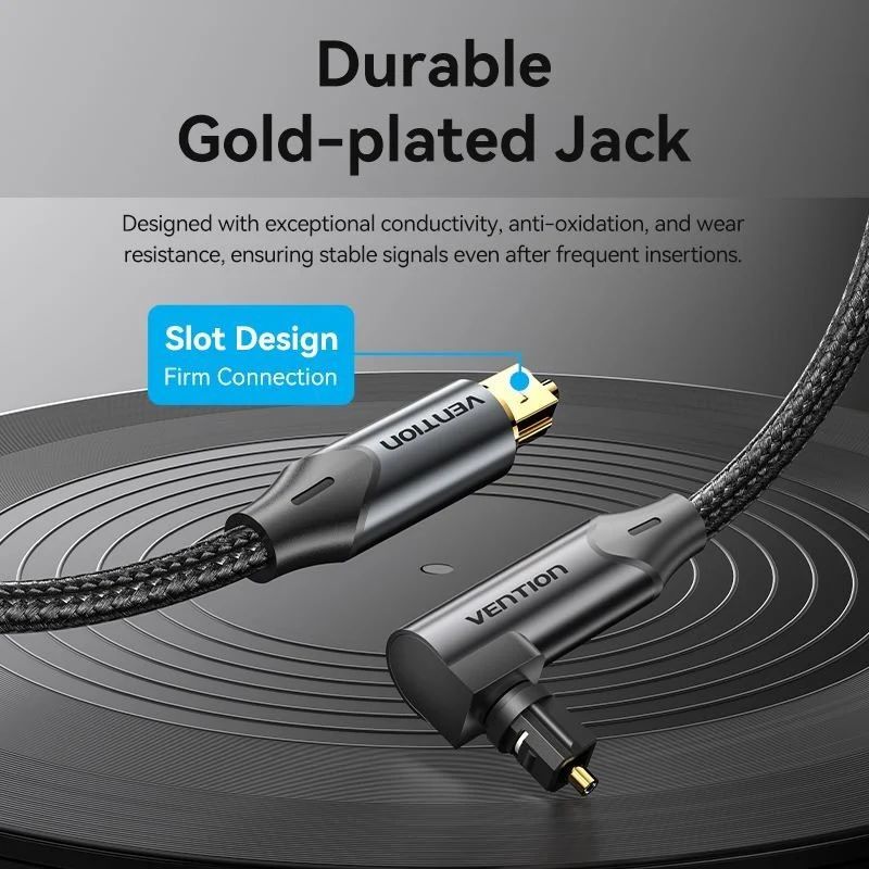 Vention Toslink optical audio cable 2m Black Vention Toslink optical audio cable 2m Black
