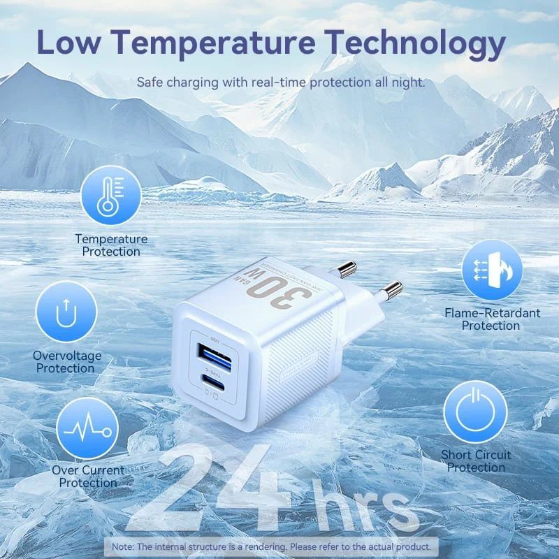 Vention 2-Port USB Charger Blue Vention 2-Port USB Charger Blue