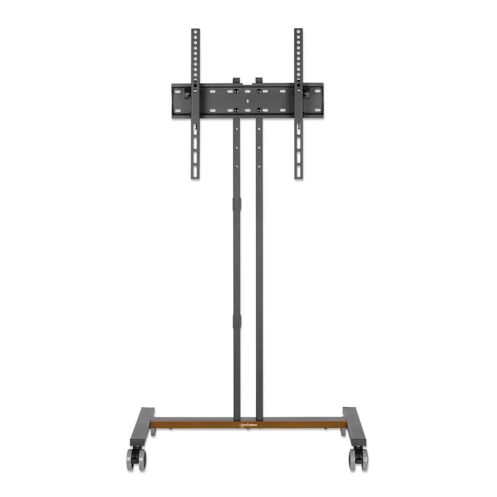 Manhattan Compact Height-Adjustable TV Cart / Stand 34"-55" Black