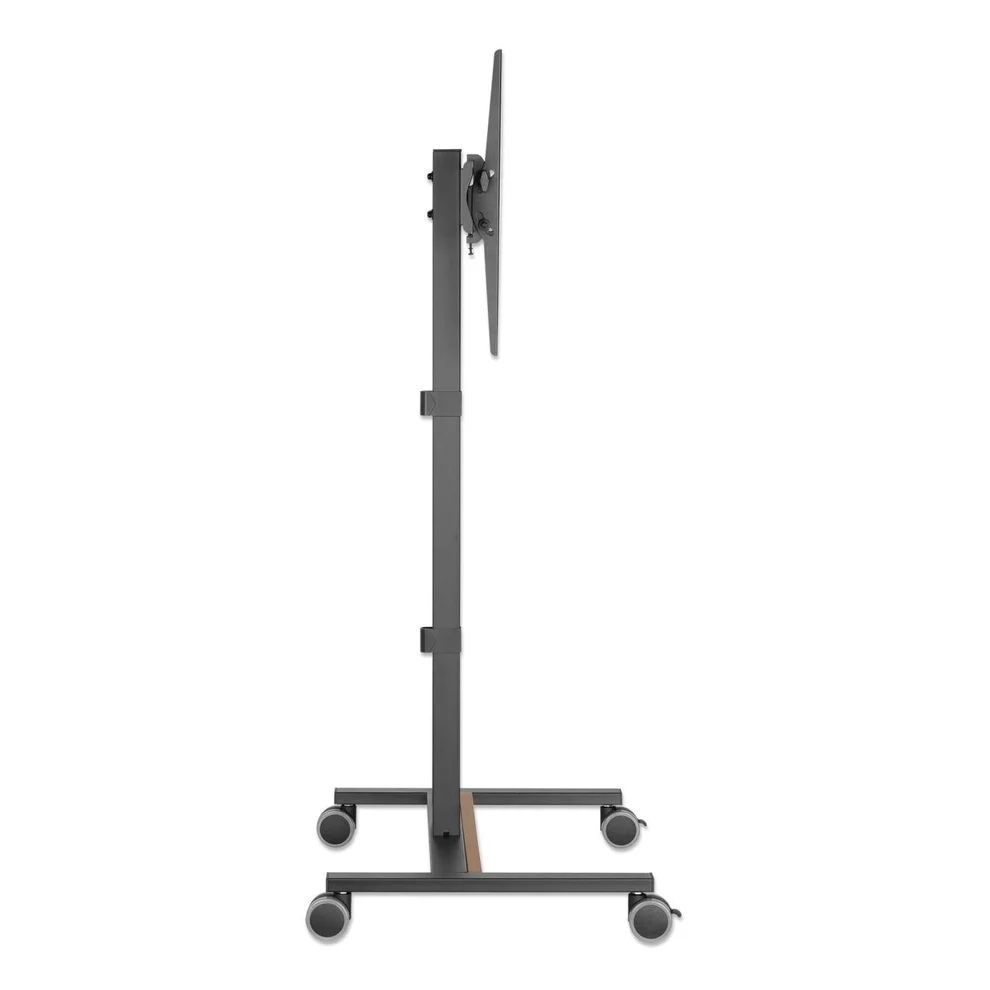 Manhattan Compact Height-Adjustable TV Cart / Stand 34"-55" Black