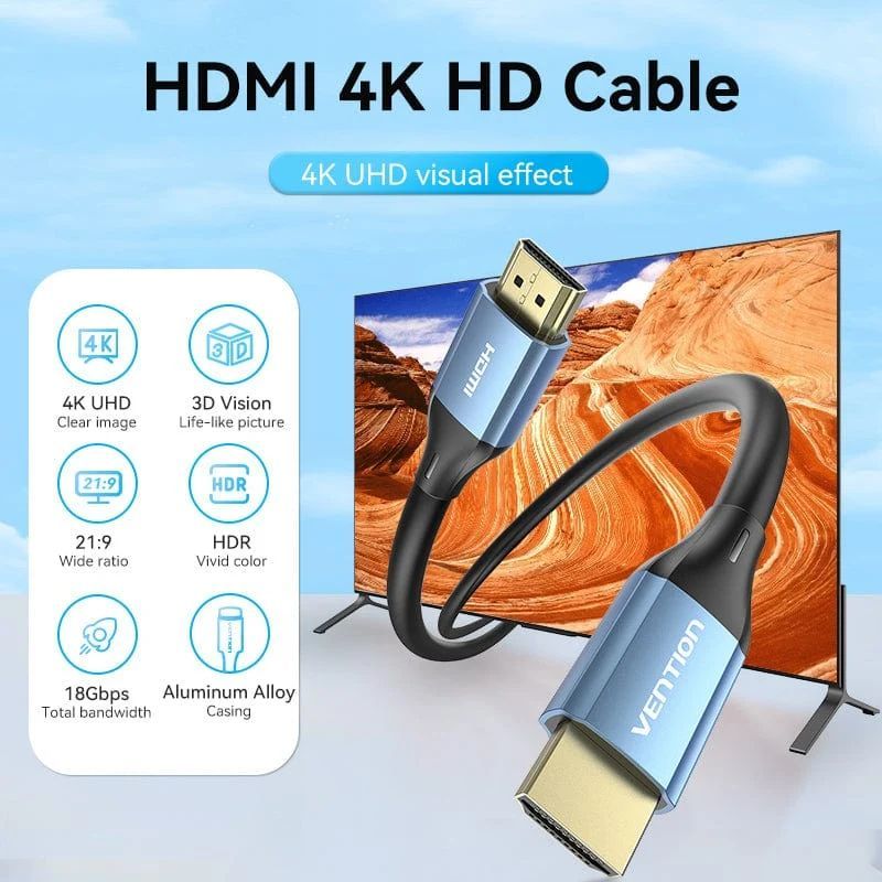 Vention HDMI to HDMI cable 3m Black Vention HDMI to HDMI cable 3m Black