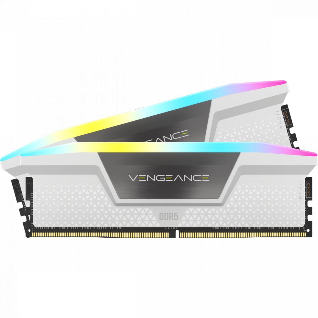 Corsair 32GB DDR5 6000MHz Kit(2x16GB) Vengeance RGB White Corsair 32GB DDR5 6000MHz Kit(2x16GB) Vengeance RGB White