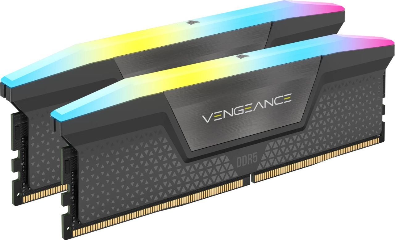 Corsair 32GB DDR5 6000MHz Kit(2x16GB) Vengeance RGB Grey Corsair 32GB DDR5 6000MHz Kit(2x16GB) Vengeance RGB Grey