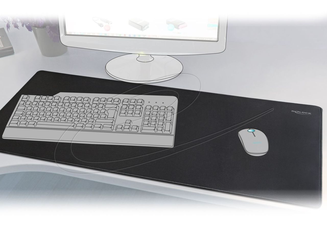 DeLock Egérpad Black DeLock Egérpad Black