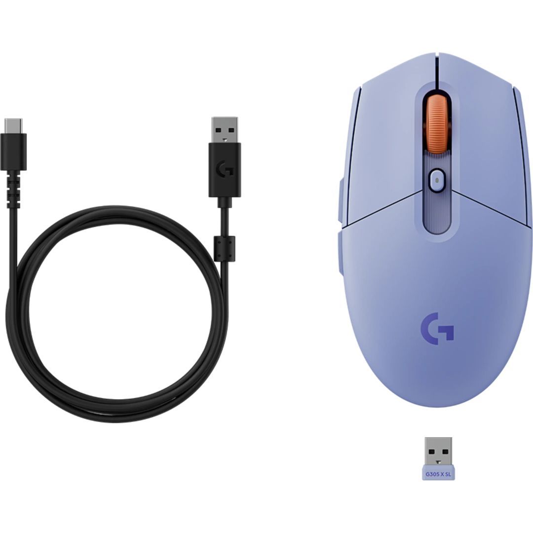Logitech G305 X SUPERLIGHT Gaming Bluetooth Mouse Lilac Logitech G305 X SUPERLIGHT Gaming Bluetooth Mouse Lilac