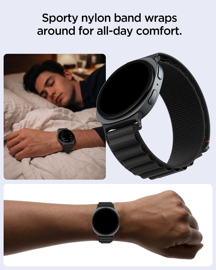 Spigen Fabric Band for Samsung Galaxy Watch 9/8 46mm/44mm/40mm Spigen Fabric Band for Samsung Galaxy Watch 9/8 46mm/44mm/40mm