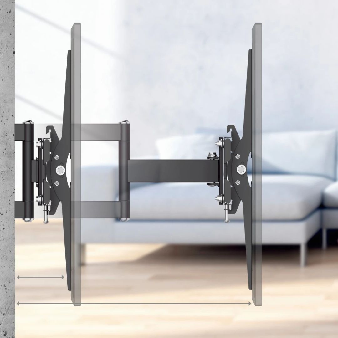 Hama FullMotion TV Wall Bracket 400x400 191cm (75") Black Hama FullMotion TV Wall Bracket 400x400 191cm (75") Black