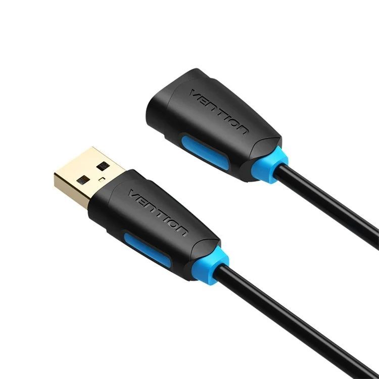 Vention USB-A 2.0/M to USB-A 2.0/F cable 0,5m Black