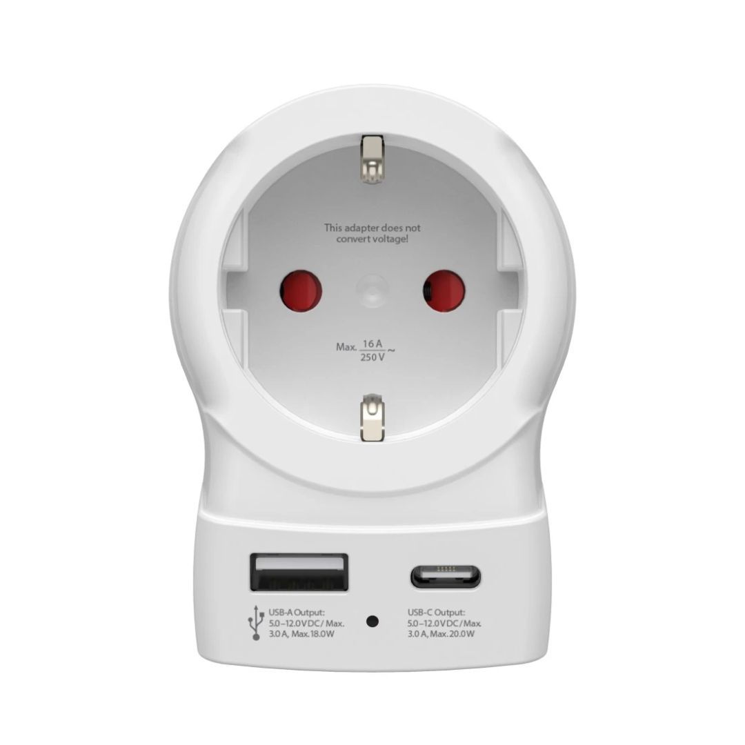 SKROSS USA - EU 30W átalakító utazó adapter White