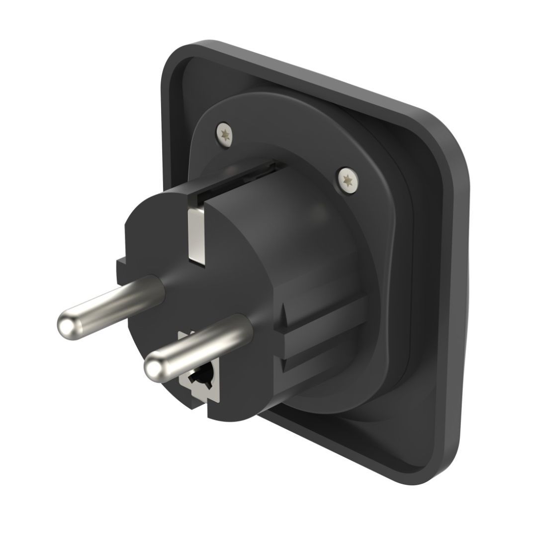 Hama EU átalakító utazó adapter Black Hama EU átalakító utazó adapter Black
