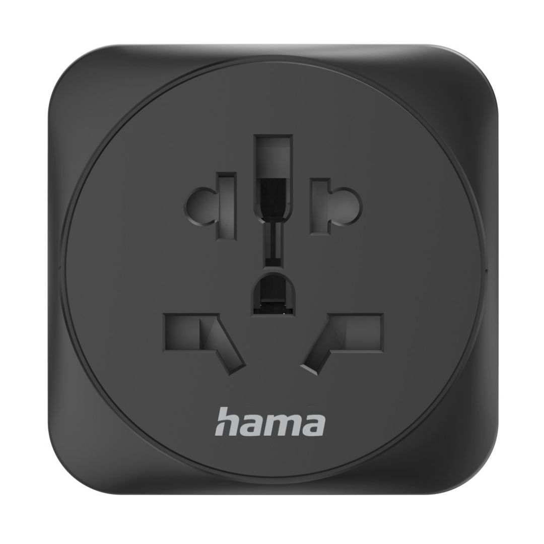 Hama EU átalakító utazó adapter Black Hama EU átalakító utazó adapter Black