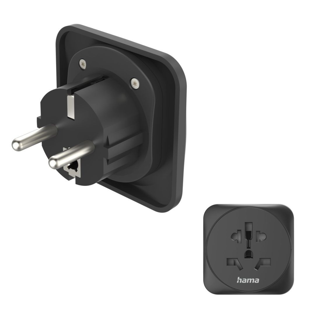Hama EU átalakító utazó adapter Black Hama EU átalakító utazó adapter Black