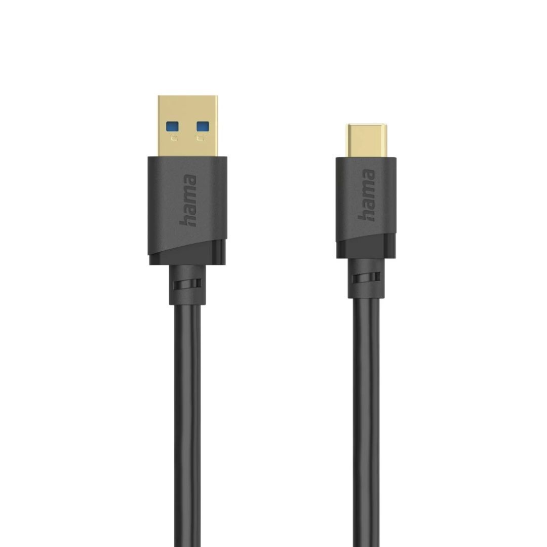Hama USB-A to USB-C USB3.2 Gen 1 Cable 0,75m Black Hama USB-A to USB-C USB3.2 Gen 1 Cable 0,75m Black