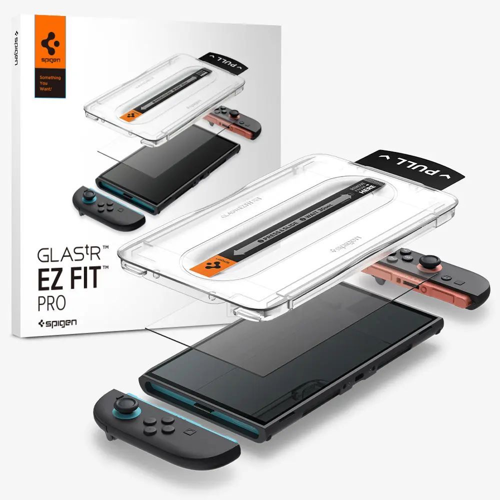 Spigen Glass tR EZ Fit Pro for Nintendo Switch 2- 2 Pack