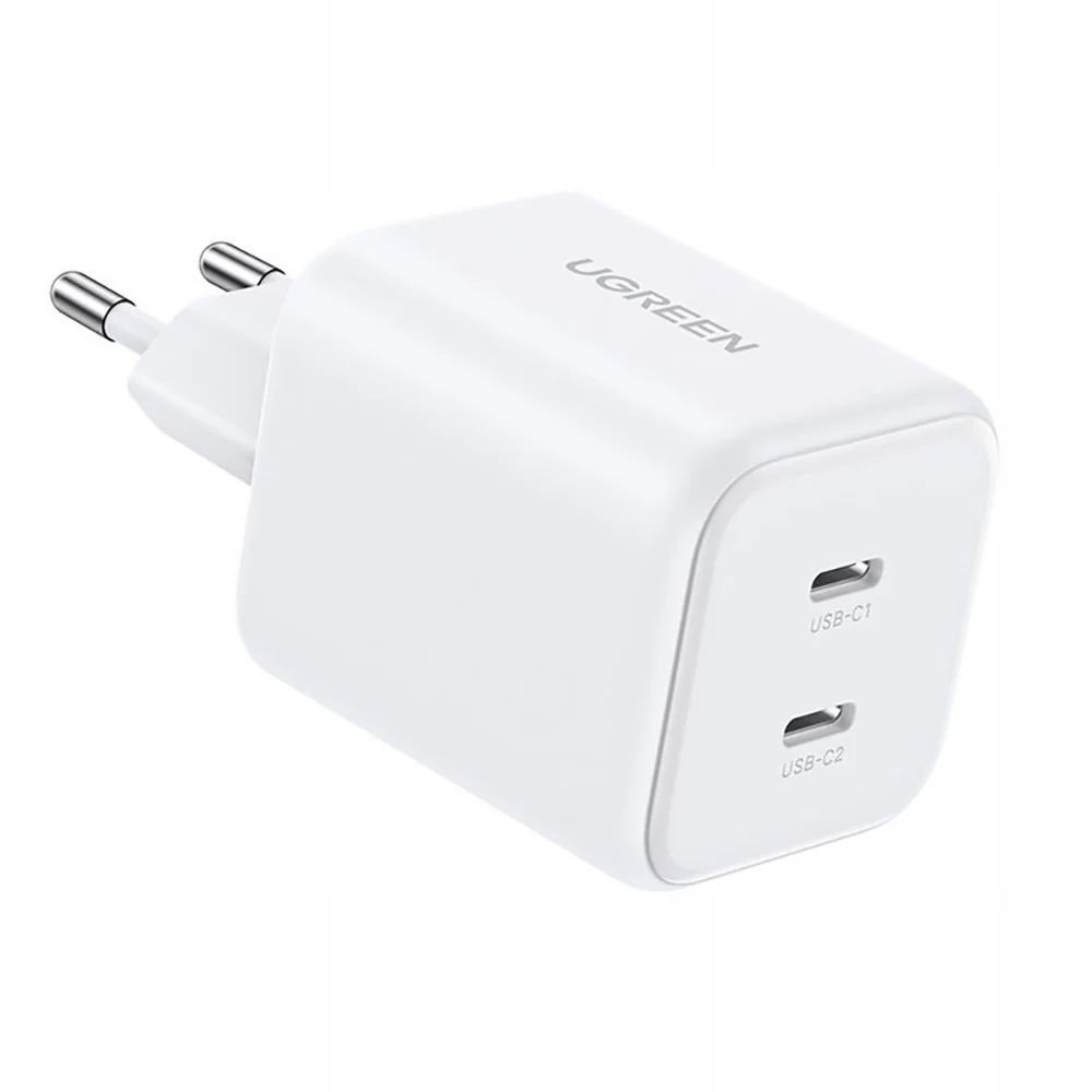 UGREEN Dual Network charger 45W 2x USB-C PD 3.0 GaN White UGREEN Dual Network charger 45W 2x USB-C PD 3.0 GaN White