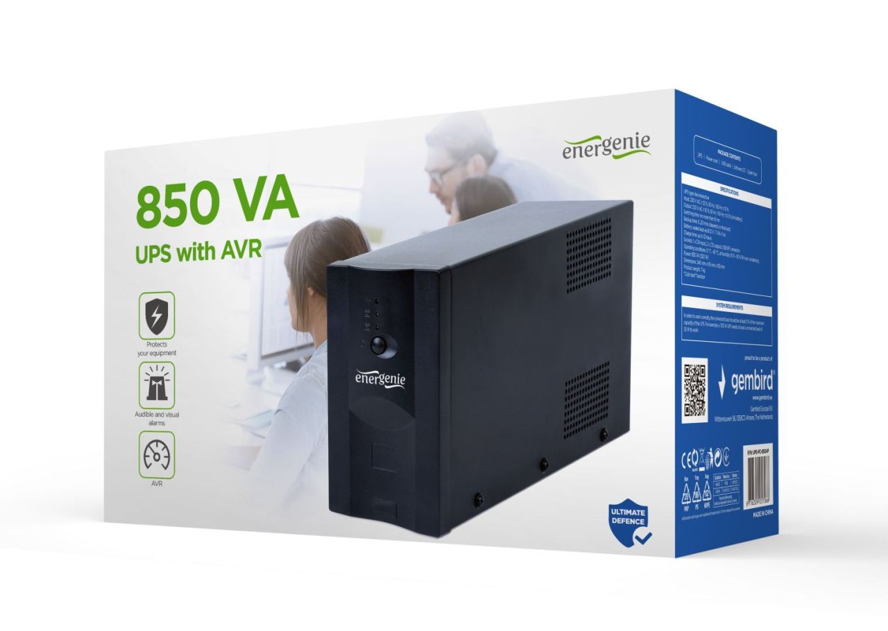 Gembird UPS-PC-850AP 850VA UPS with AVR Advanced Gembird UPS-PC-850AP 850VA UPS with AVR Advanced