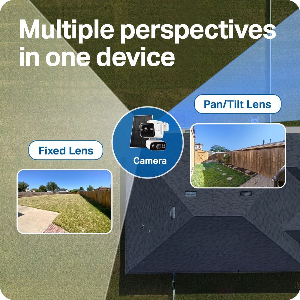TP-Link Tapo C675D Solar-Powered Dual-Lens Pan/Tilt Security Camera Kit