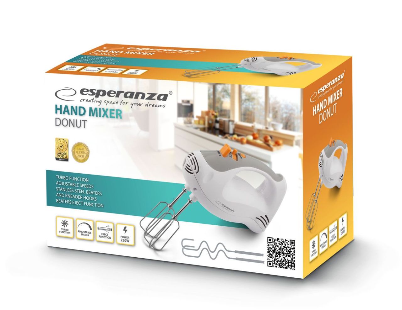 Esperanza EKM009 Hand Mixer White Esperanza EKM009 Hand Mixer White
