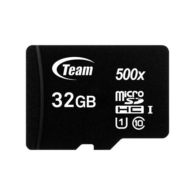 TeamGroup 32GB microSDHC Class10 UHS-I Black + adapterrel TeamGroup 32GB microSDHC Class10 UHS-I Black + adapterrel