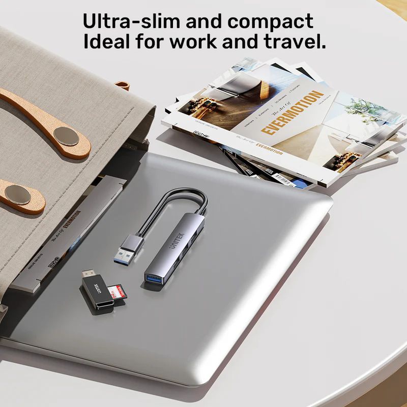 Unitek 4-in-1 USB-A Hub Space Grey