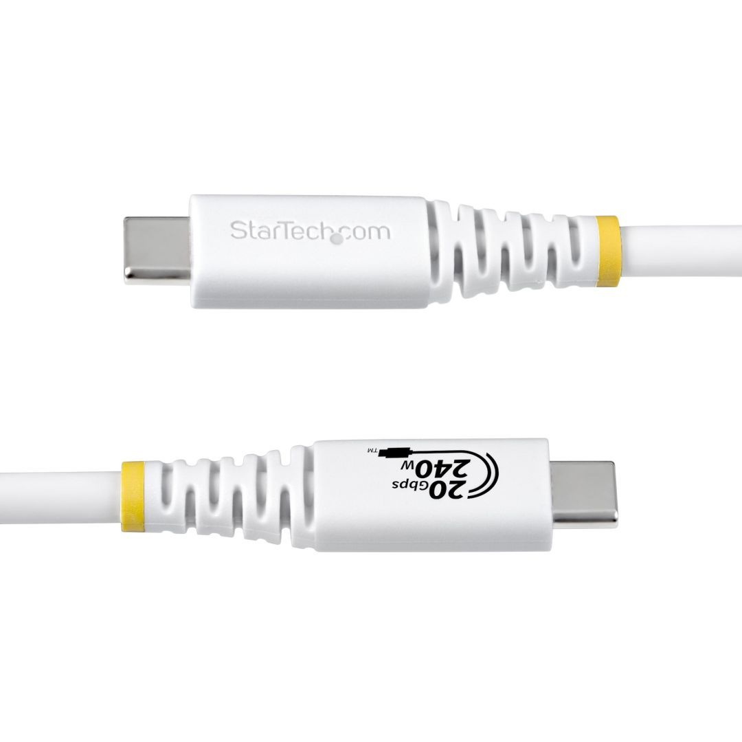 Startech USB4 USB-C to USB-C 4K 120Hz 240W cable 2m White Startech USB4 USB-C to USB-C 4K 120Hz 240W cable 2m White