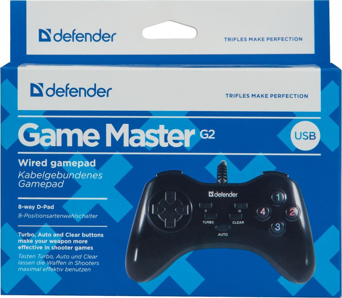 Defender Game Master G2 USB Gamepad Black Defender Game Master G2 USB Gamepad Black