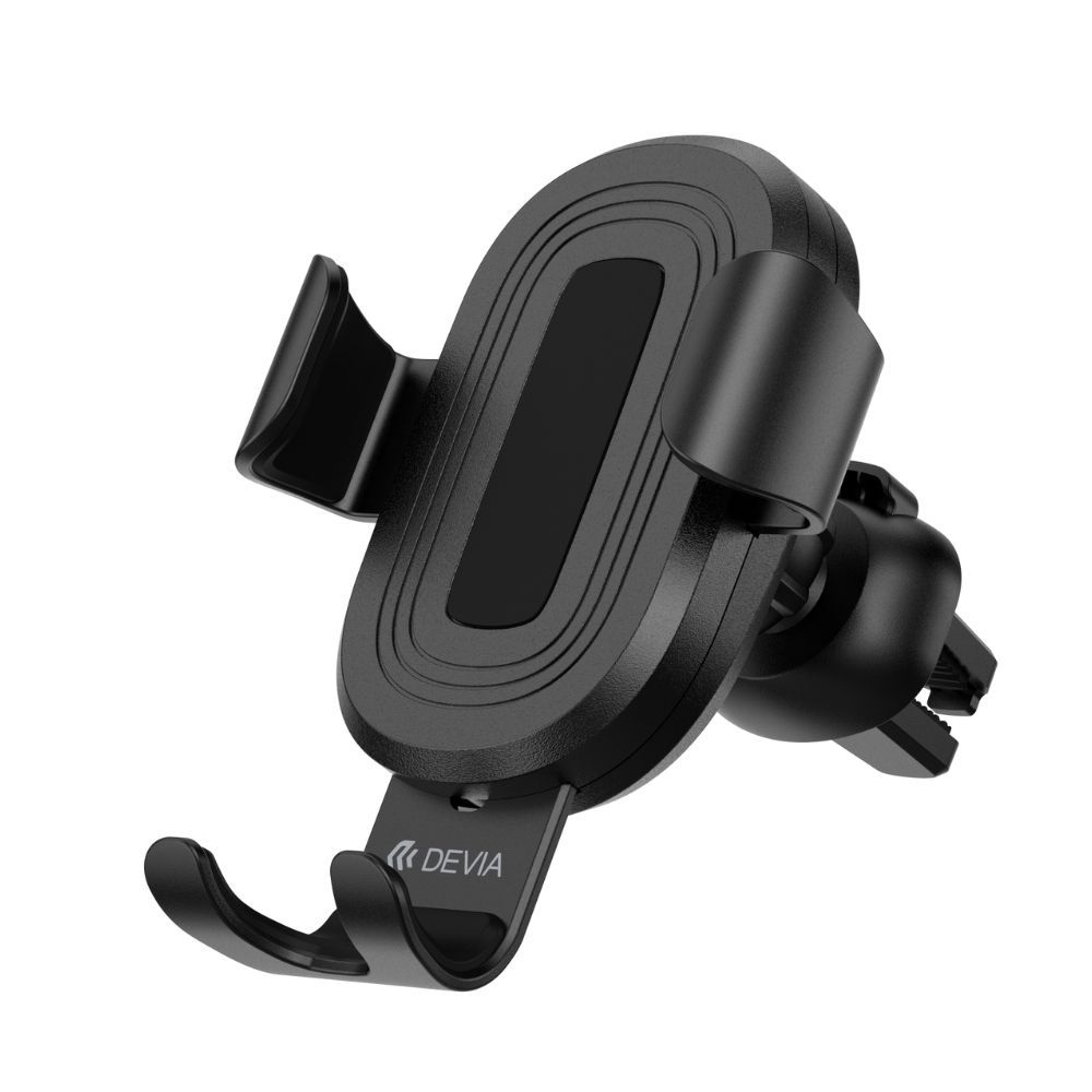 Devia Gravity Sensor Car Air Vent Wireless Charger Phone Holder (10W) Black
