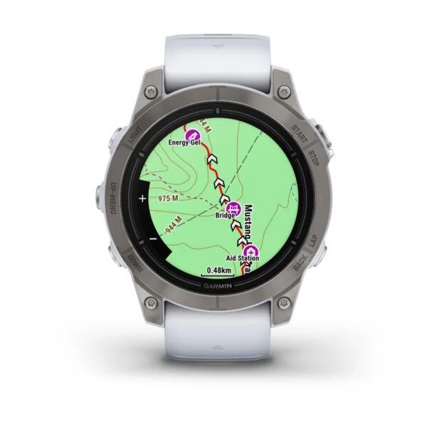 Garmin Epix Pro Gen 2 42mm Titanium with Whitestone Band Garmin Epix Pro Gen 2 42mm Titanium with Whitestone Band