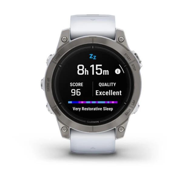 Garmin Epix Pro Gen 2 42mm Titanium with Whitestone Band Garmin Epix Pro Gen 2 42mm Titanium with Whitestone Band