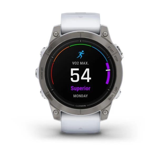 Garmin Epix Pro Gen 2 42mm Titanium with Whitestone Band Garmin Epix Pro Gen 2 42mm Titanium with Whitestone Band