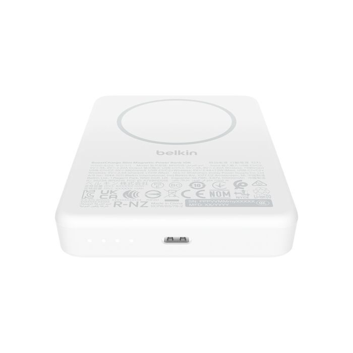 Belkin Slim Magnetic 10000mAh PowerBank White Belkin Slim Magnetic 10000mAh PowerBank White