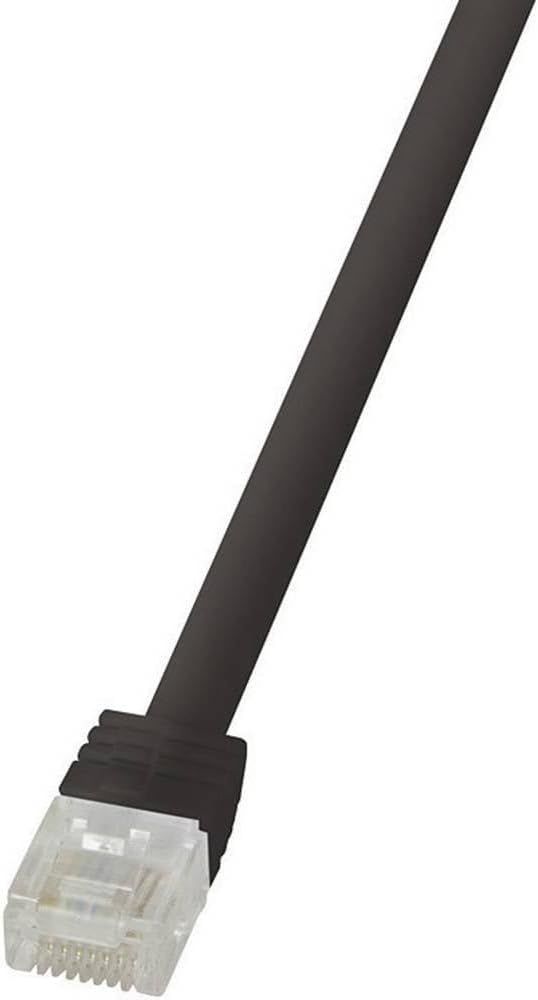 Logilink CAT6 U-UTP Patch Flat Cable 10m Black Logilink CAT6 U-UTP Patch Flat Cable 10m Black
