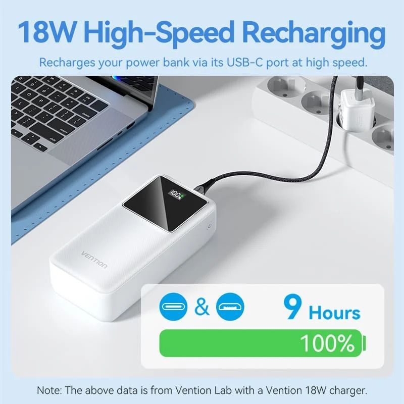 Vention FHMB0 30000mah PowerBank Black Vention FHMB0 30000mah PowerBank Black