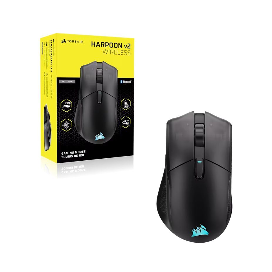 Corsair Harpoon v2 RGB Wireless Bluetooth Gaming mouse Black