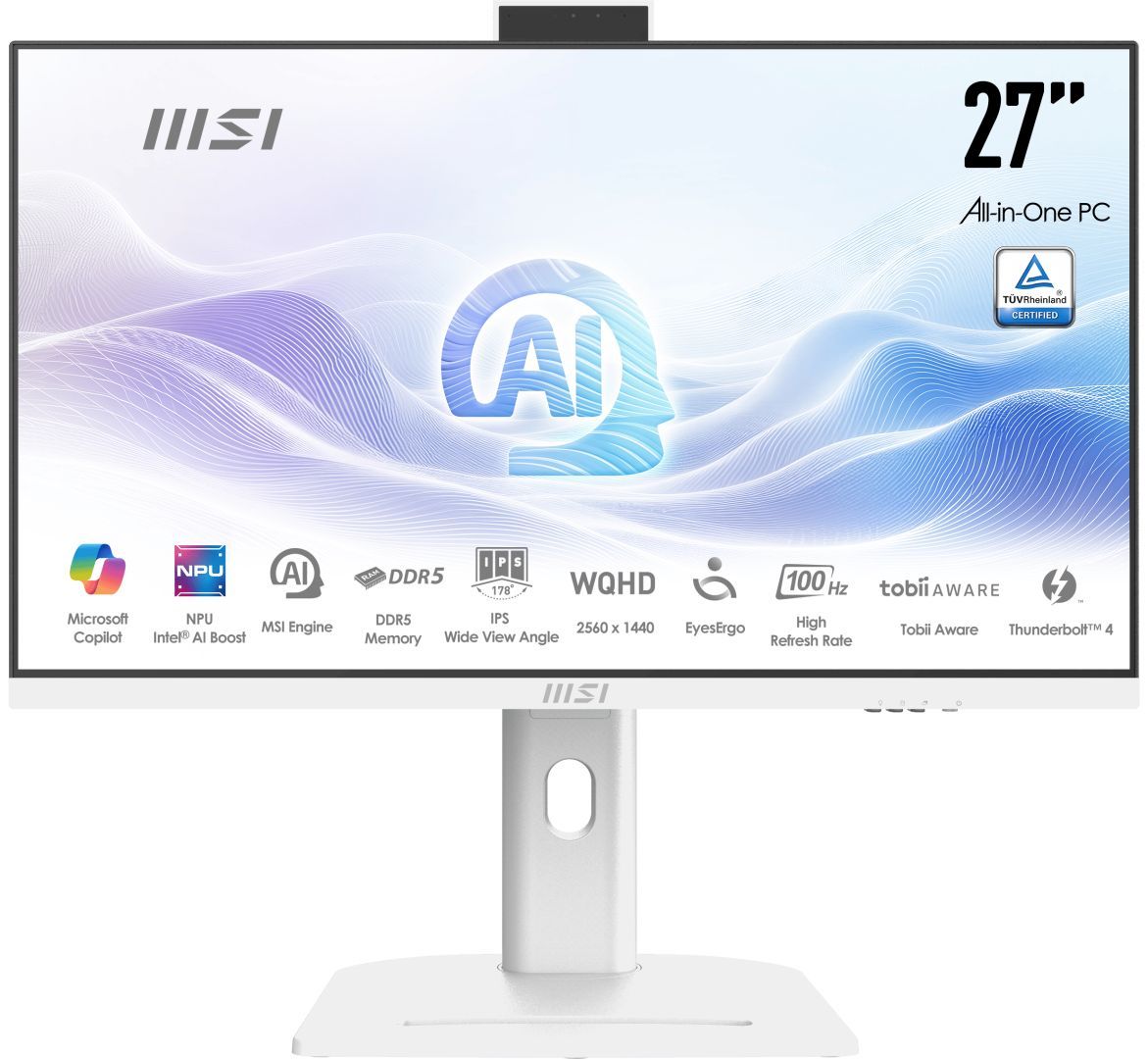 Msi Modern AM273QP AI 1UM AiO White Msi Modern AM273QP AI 1UM AiO White