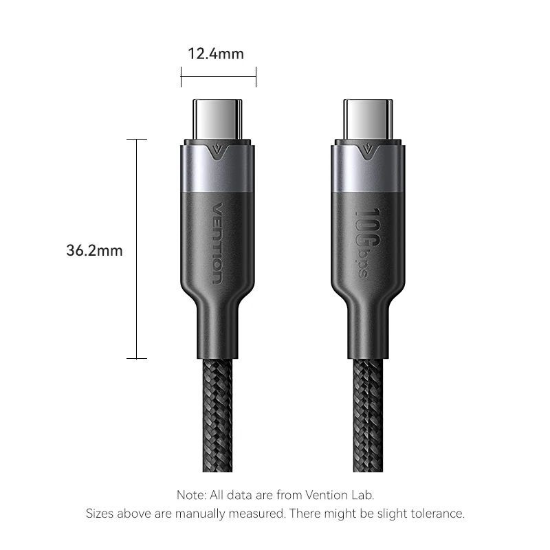 Vention USB-C 3.2/M cable 0,5m Black Vention USB-C 3.2/M cable 0,5m Black
