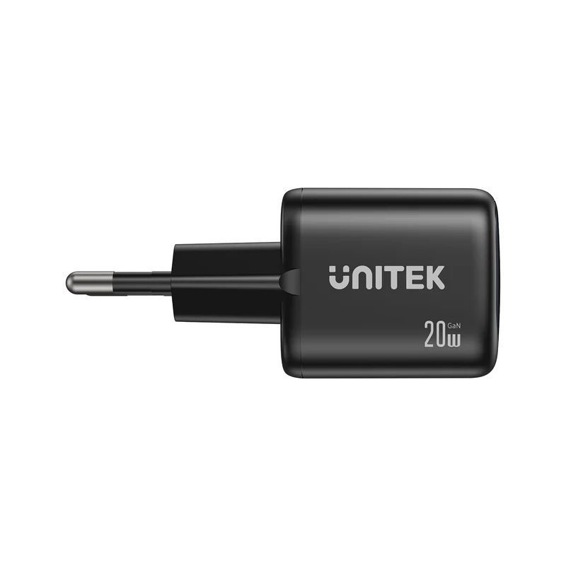 Unitek Zeno 20W Dual-Port Gan Wall Charger EU Black