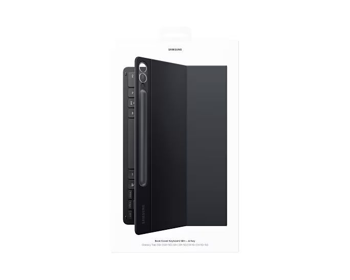 Samsung Galaxy Tab S10+/S9+ Book Cover Keyboard Slim Black