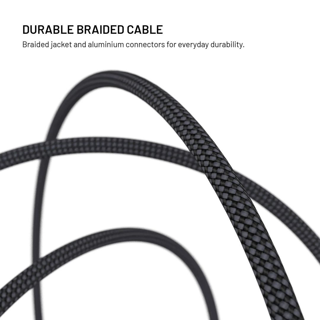 FIXED média kábel USB-C/USB-C PD 3.1 USB4 8K60Hz 240W 2m, fekete
