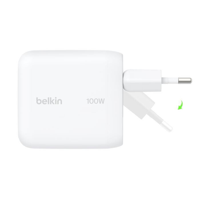 Belkin BoostCharge USB-C-GaN charging adapter White Belkin BoostCharge USB-C-GaN charging adapter White