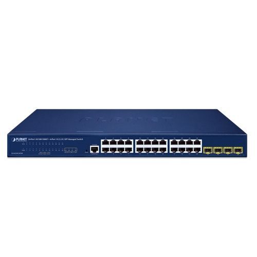 Planet GS-4210-24T4S 24-Port 10/100/1000T + 4-Port 1G/2.5G SFP Managed Ethernet Switch Planet GS-4210-24T4S 24-Port 10/100/1000T + 4-Port 1G/2.5G SFP Managed Ethernet Switch