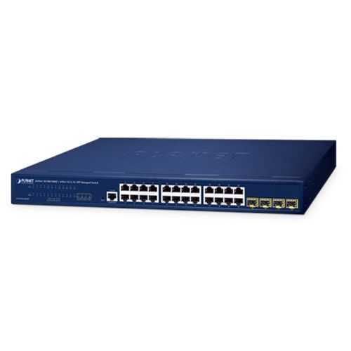 Planet GS-4210-24T4S 24-Port 10/100/1000T + 4-Port 1G/2.5G SFP Managed Ethernet Switch Planet GS-4210-24T4S 24-Port 10/100/1000T + 4-Port 1G/2.5G SFP Managed Ethernet Switch
