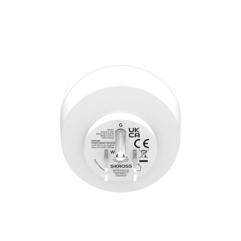 SKROSS Europe to USA 2-Pack Country Travel Adapter
