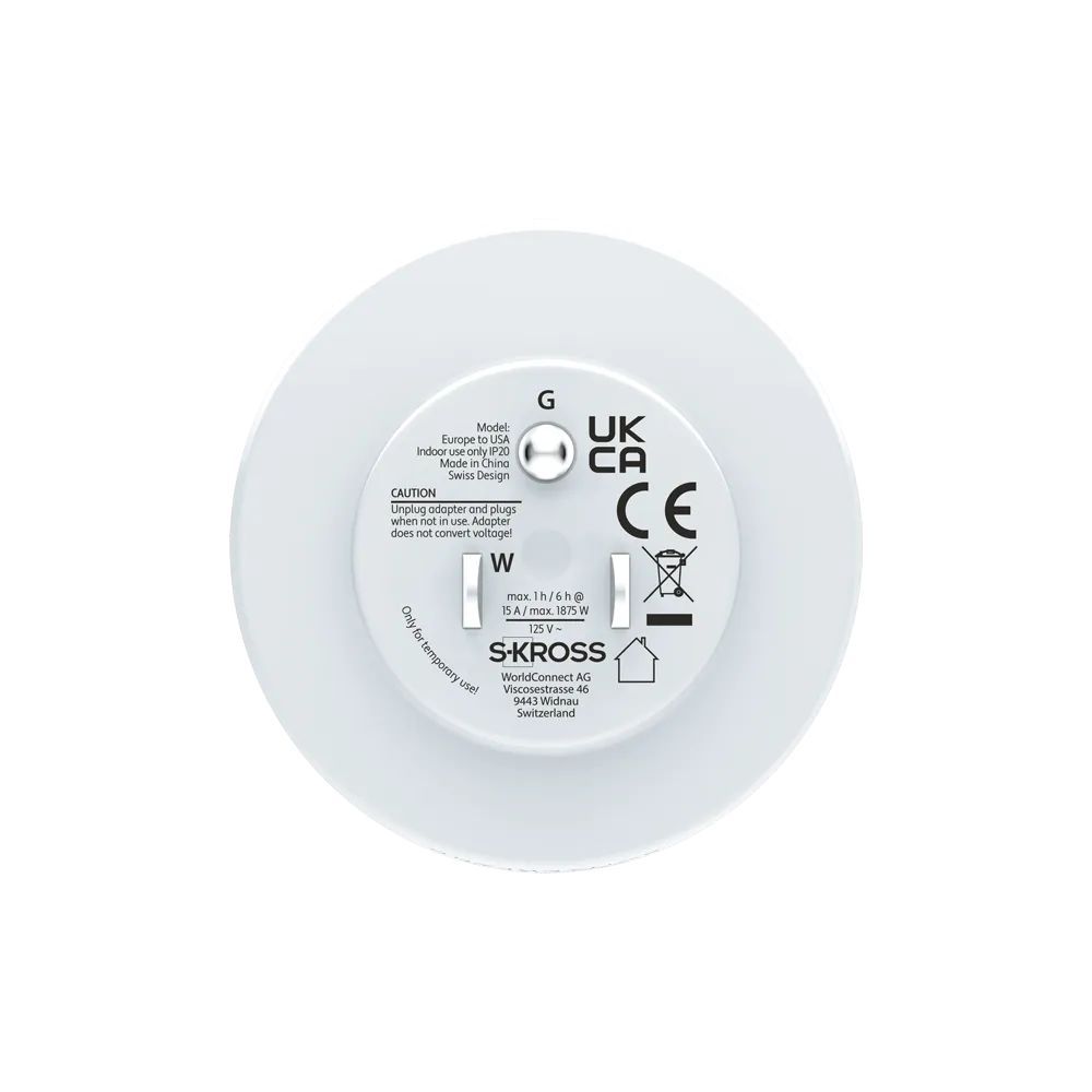 SKROSS Europe to USA 2-Pack Country Travel Adapter