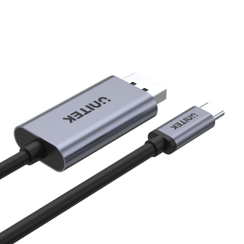 Unitek 4K 60Hz USB-C to DisplayPort 1.2 Cable 2m Space Grey Unitek 4K 60Hz USB-C to DisplayPort 1.2 Cable 2m Space Grey